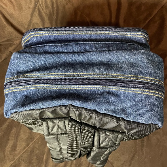 NWOT Harry Potter Denim Backpack 12” x 7” Expandable - Picture 2 of 13